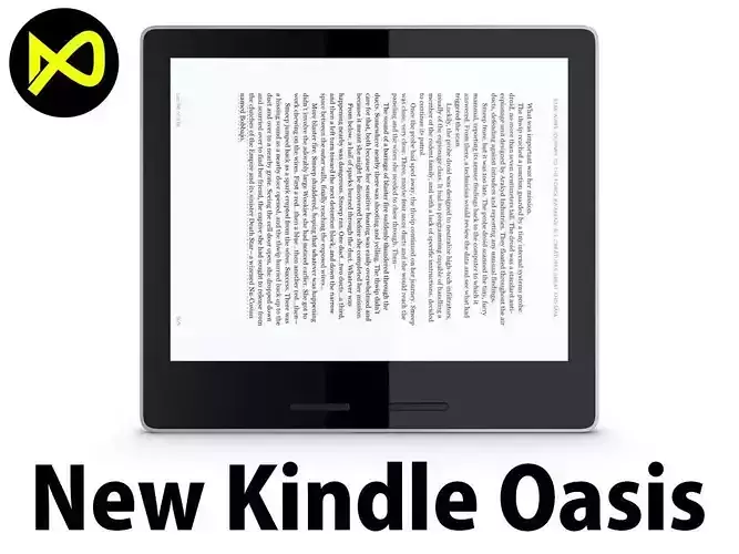 New Amazon Kindle Oasis 2017 3D model