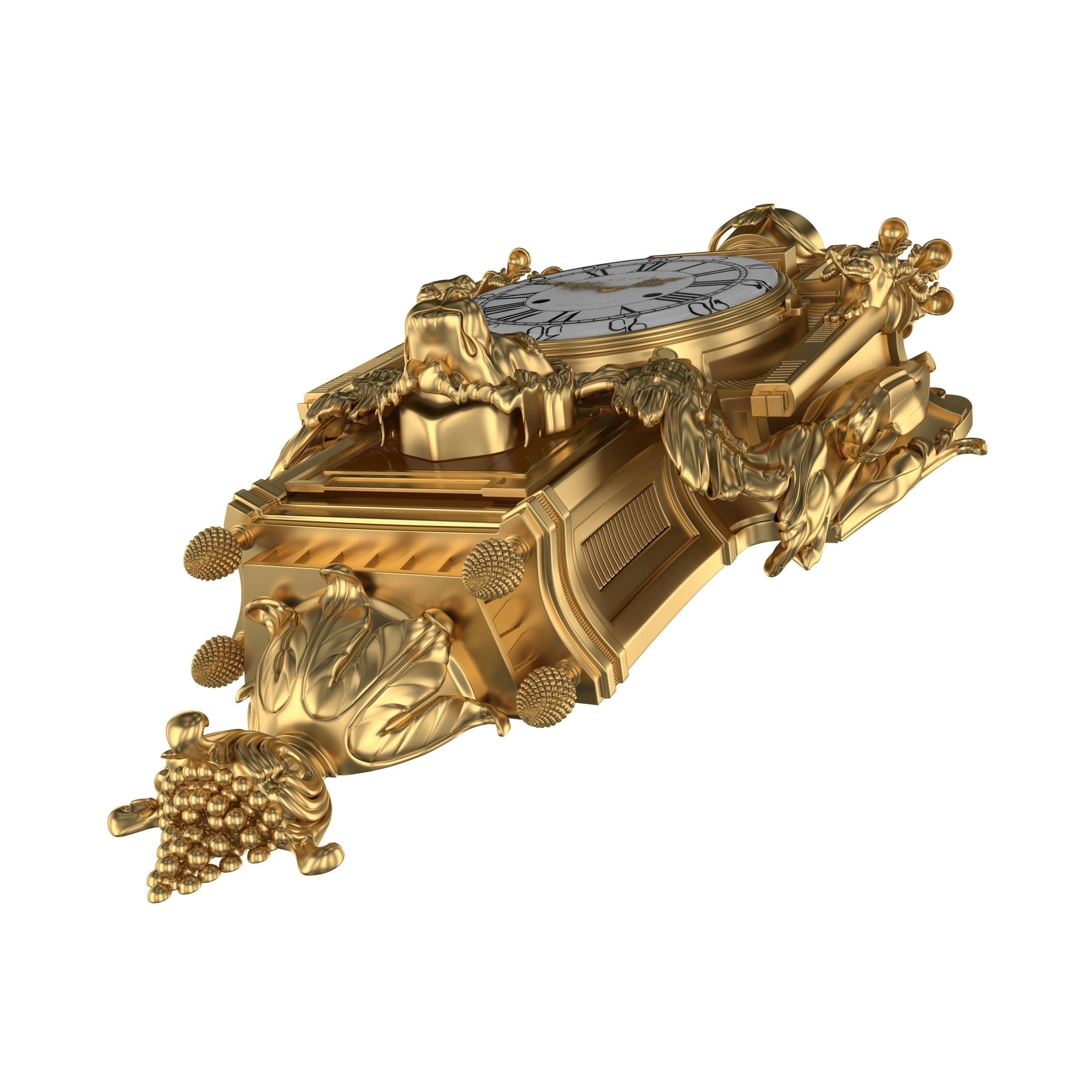 Best Luxury Cartel Clock  3D model_12
