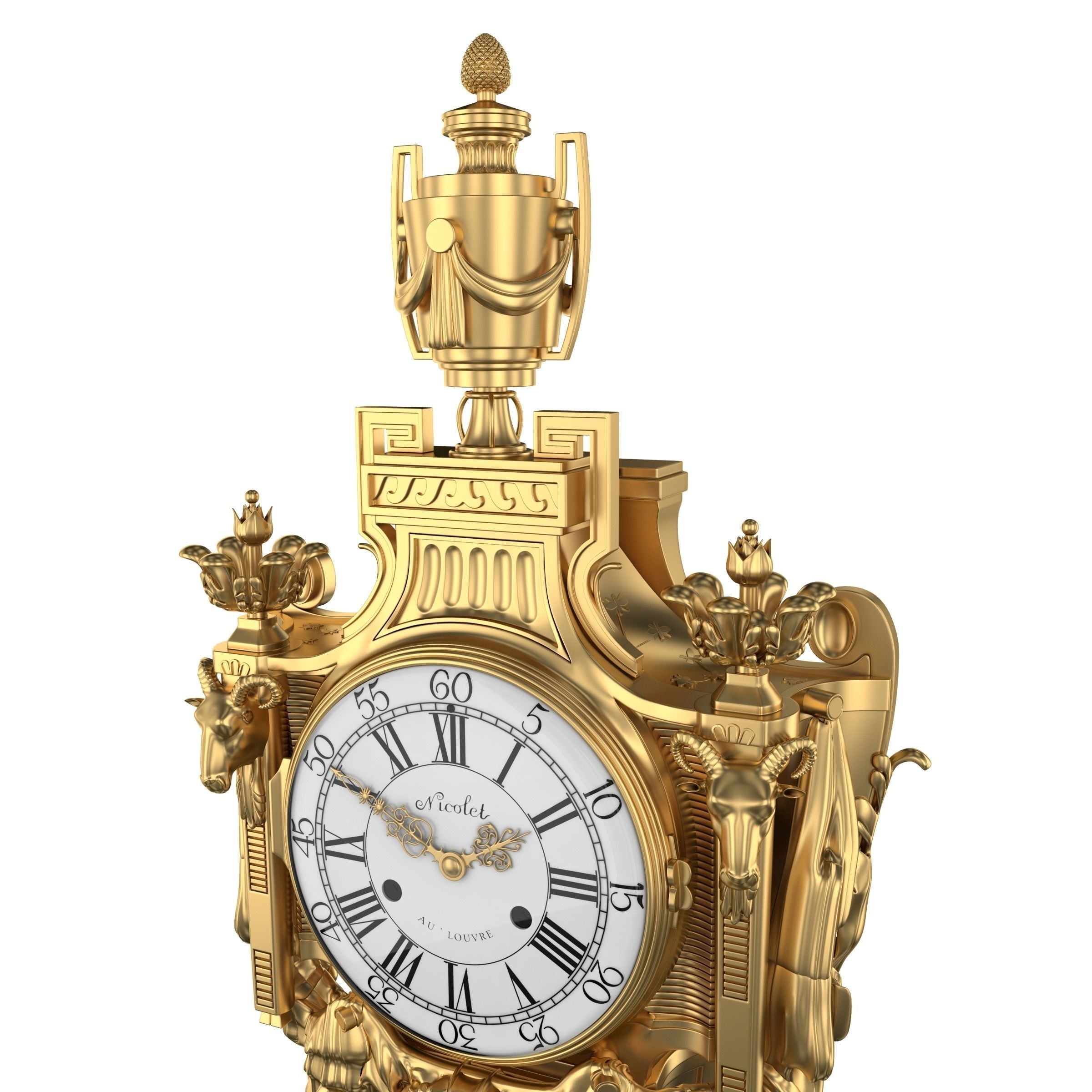 Best Luxury Cartel Clock  3D model_19