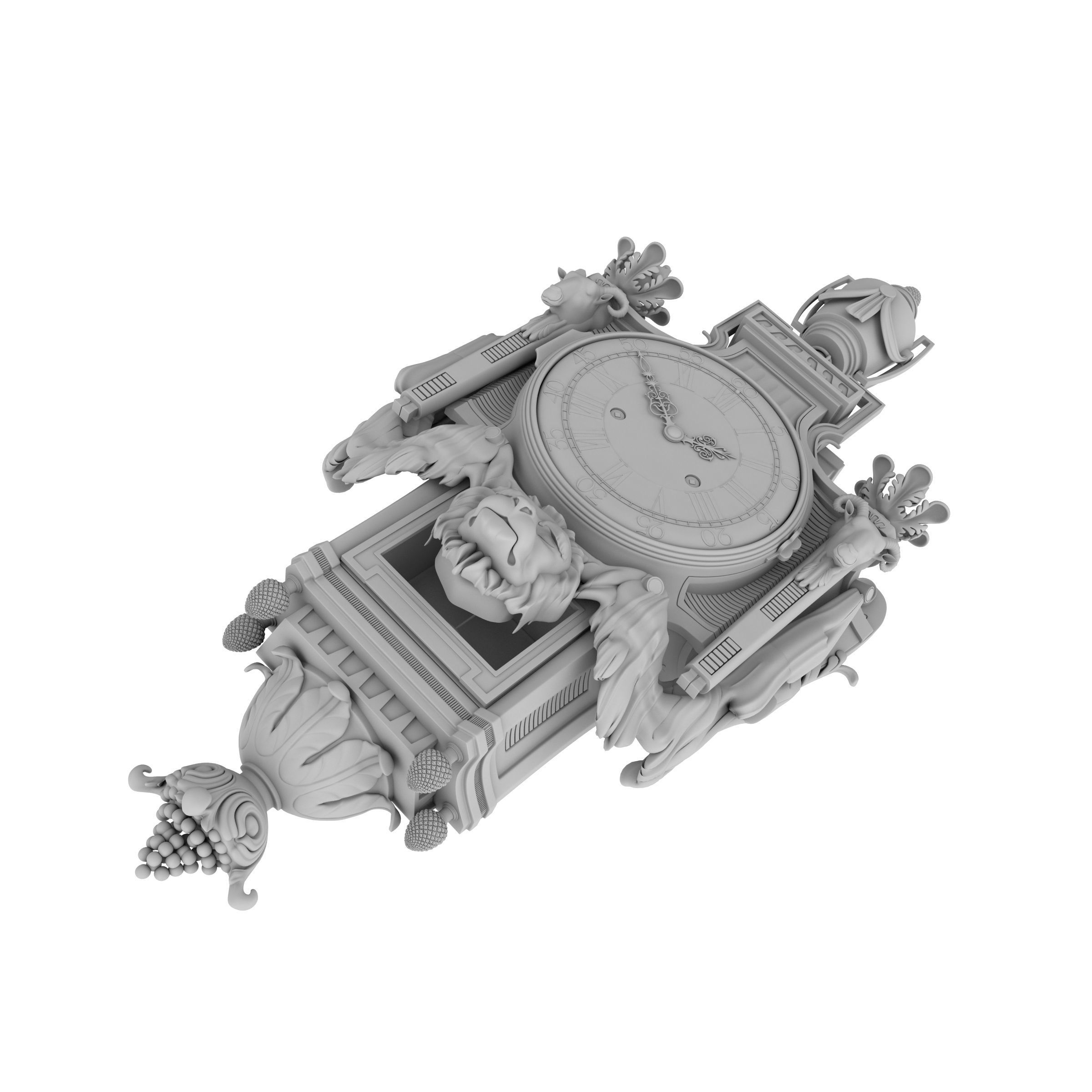 Best Luxury Cartel Clock  3D model_24