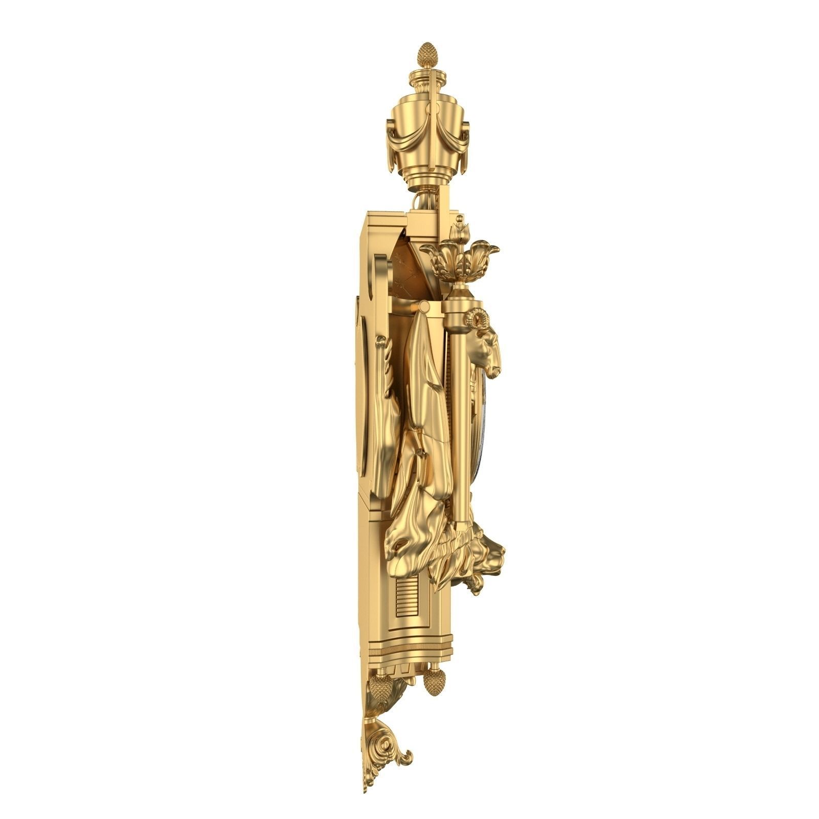 Best Luxury Cartel Clock  3D model_4