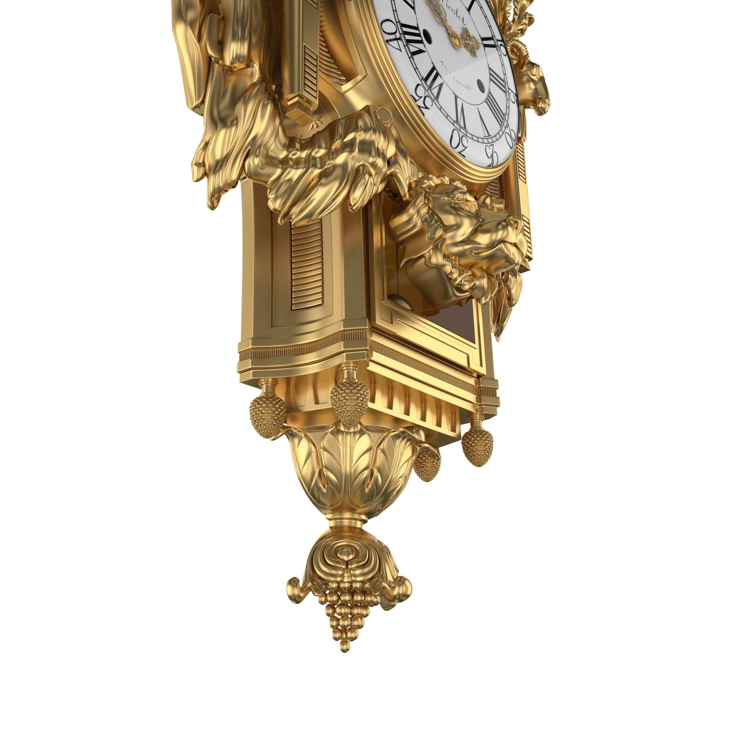 Best Luxury Cartel Clock  3D model_13