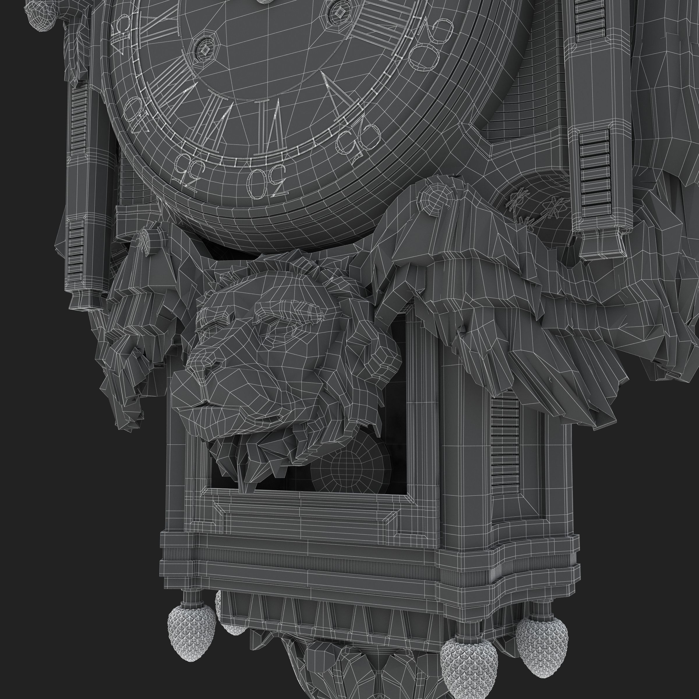 Best Luxury Cartel Clock  3D model_33