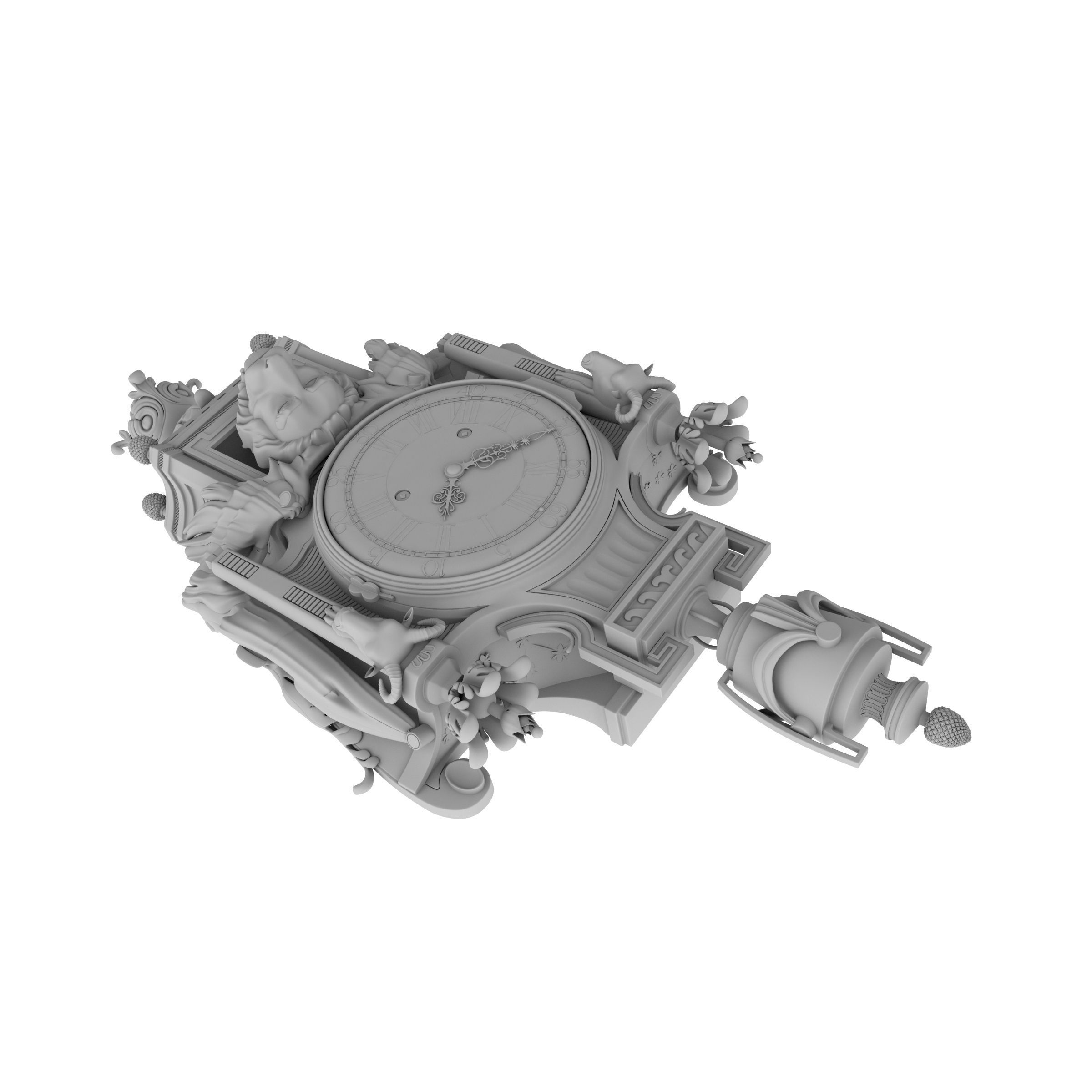 Best Luxury Cartel Clock  3D model_27