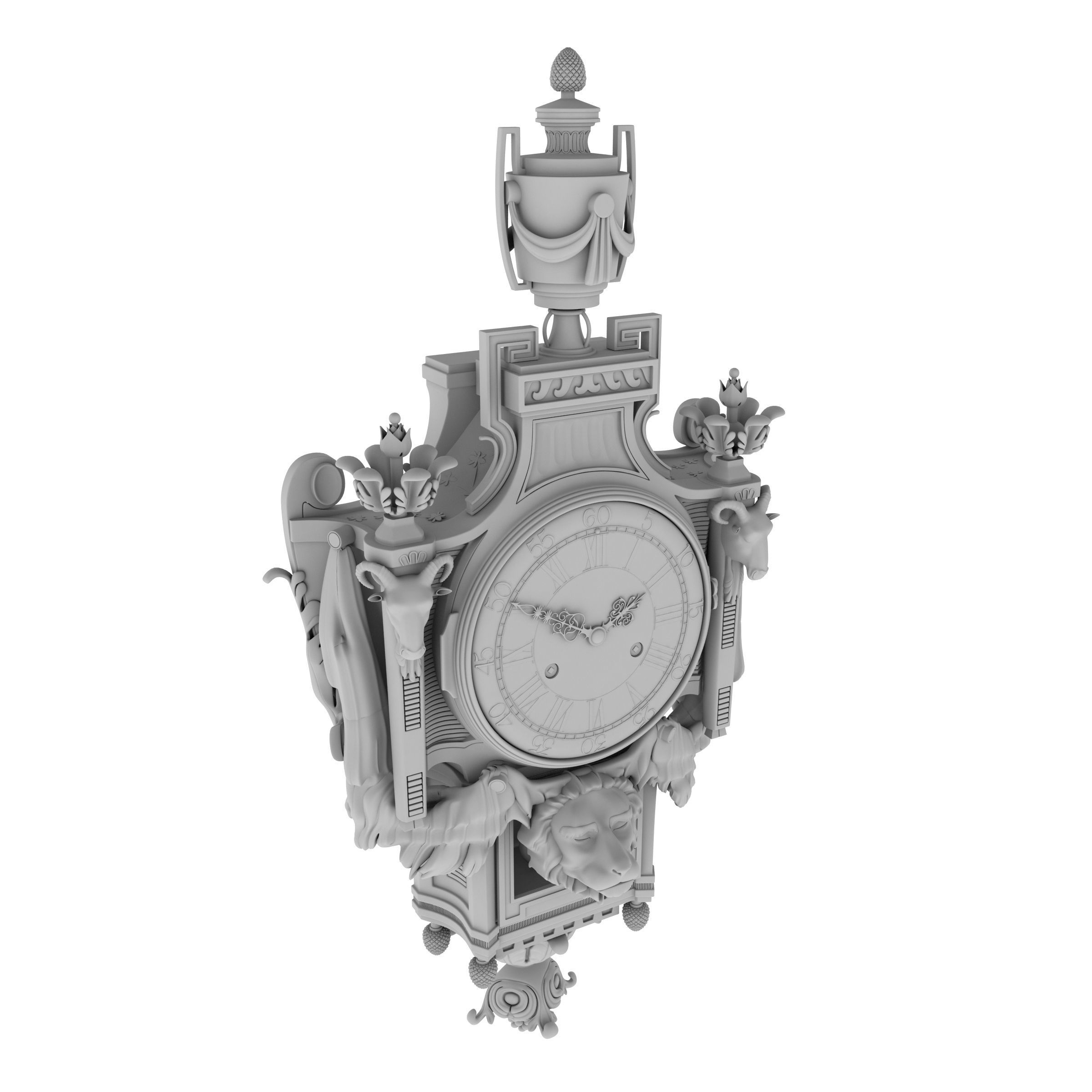 Best Luxury Cartel Clock  3D model_22