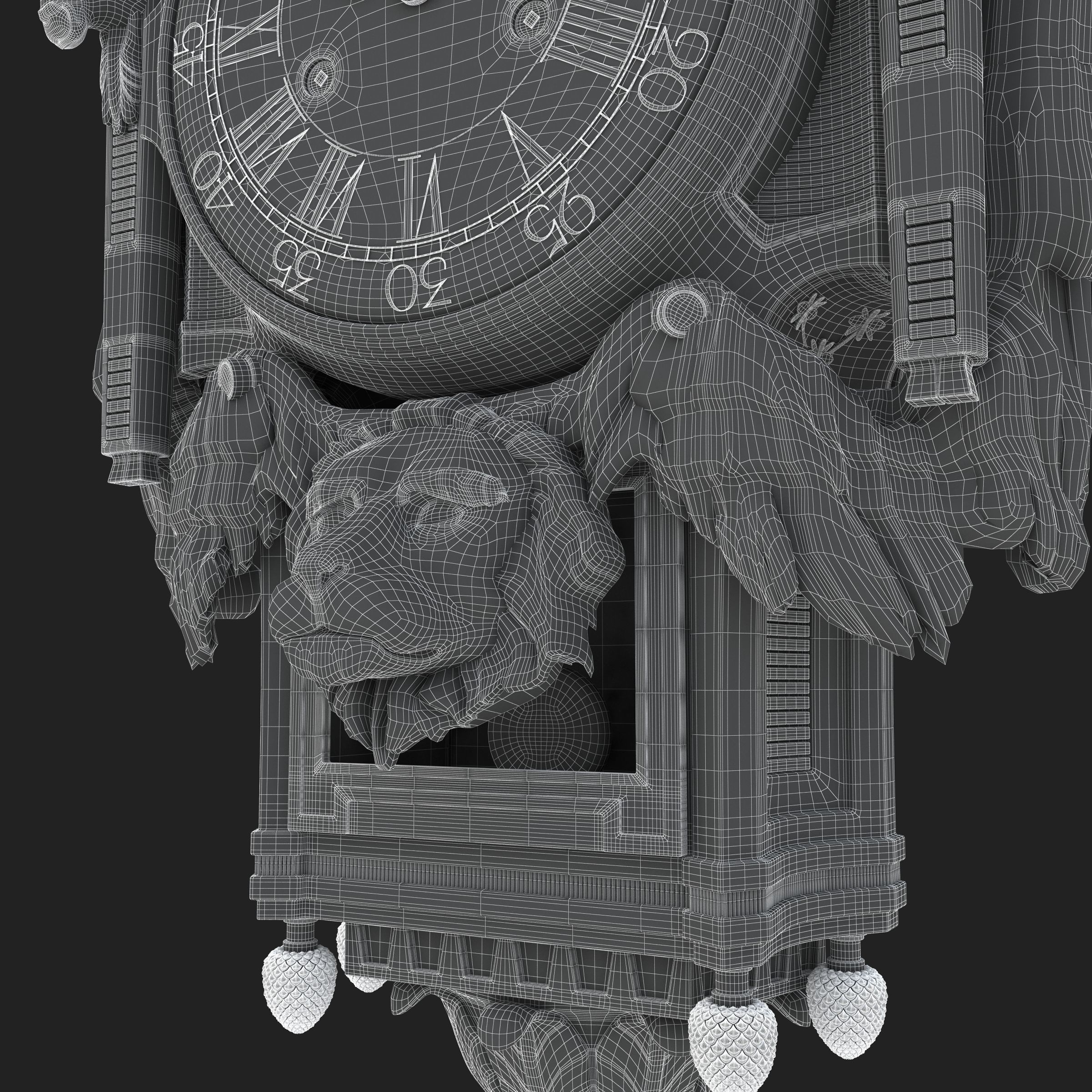 Best Luxury Cartel Clock  3D model_36