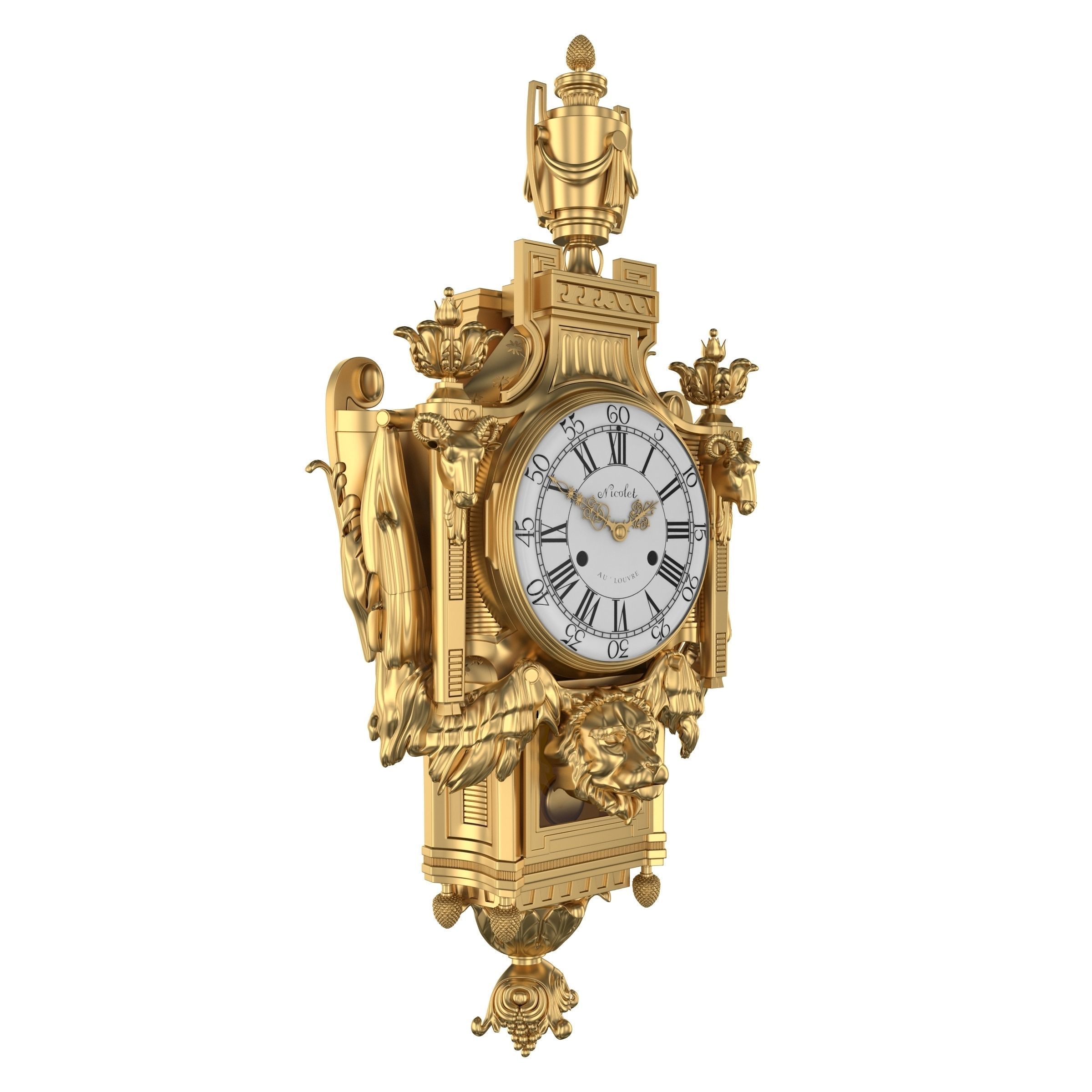 Best Luxury Cartel Clock  3D model_20