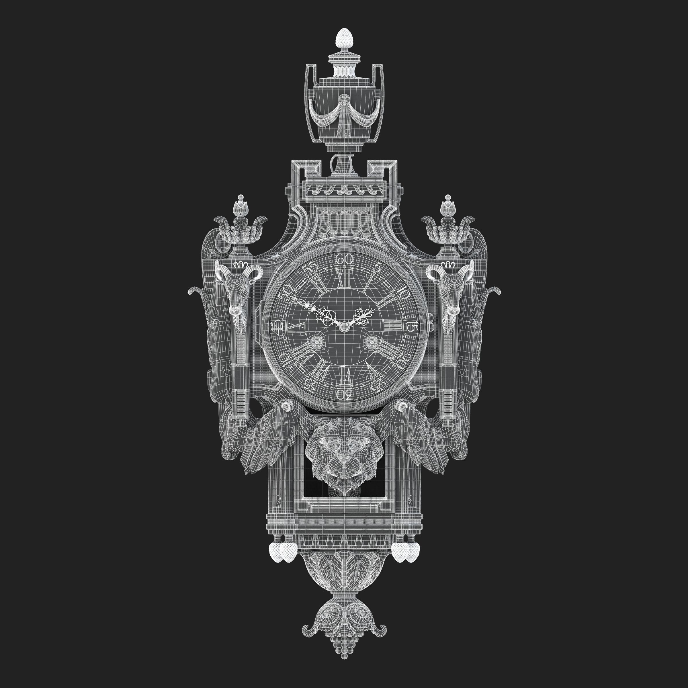 Best Luxury Cartel Clock  3D model_30