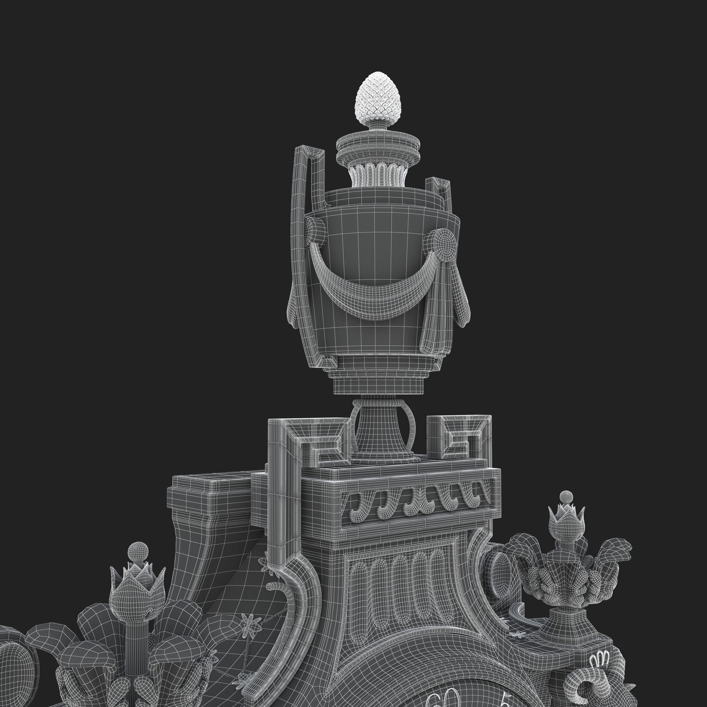 Best Luxury Cartel Clock  3D model_28