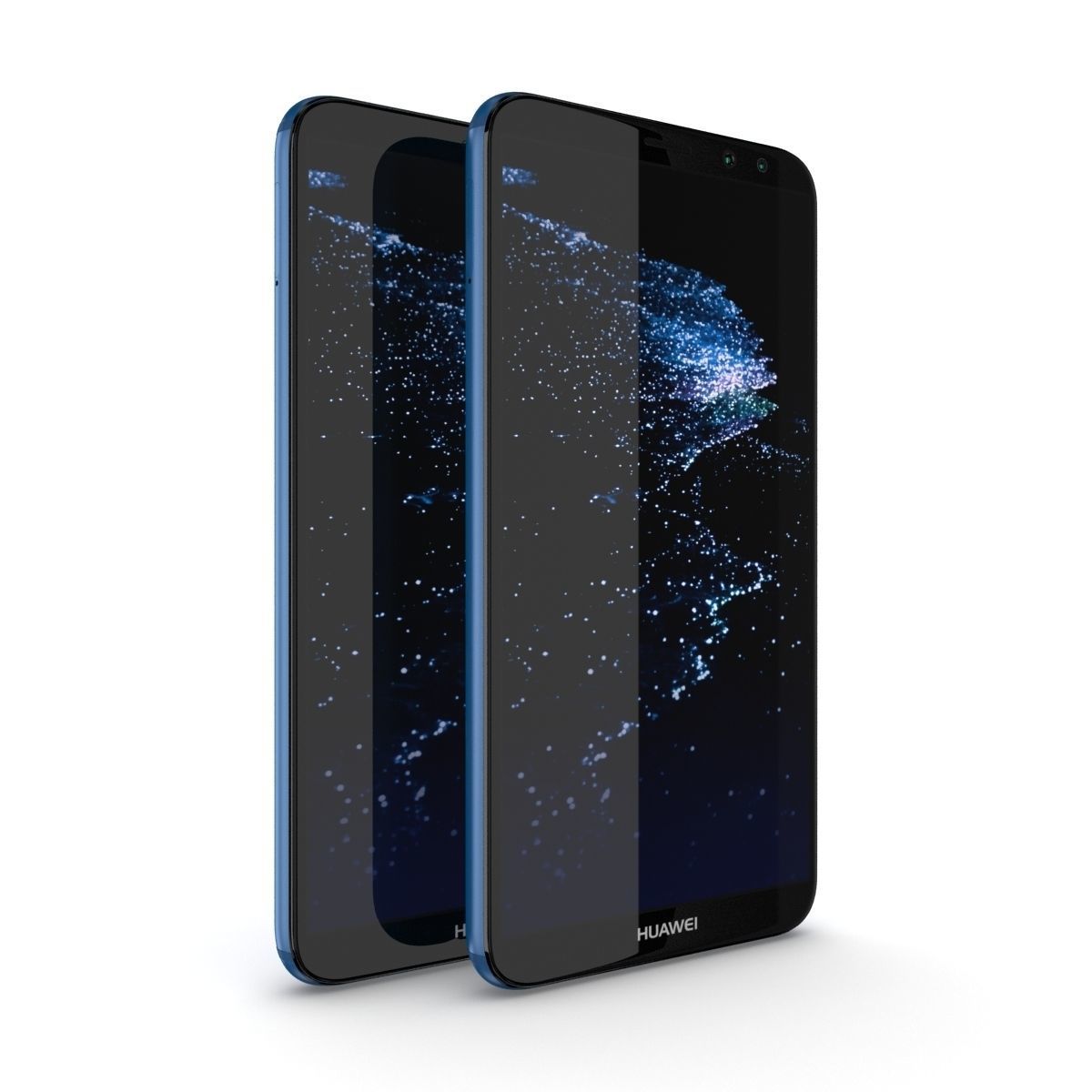 Huawei Mate 10 Lite Blue 3D model_4