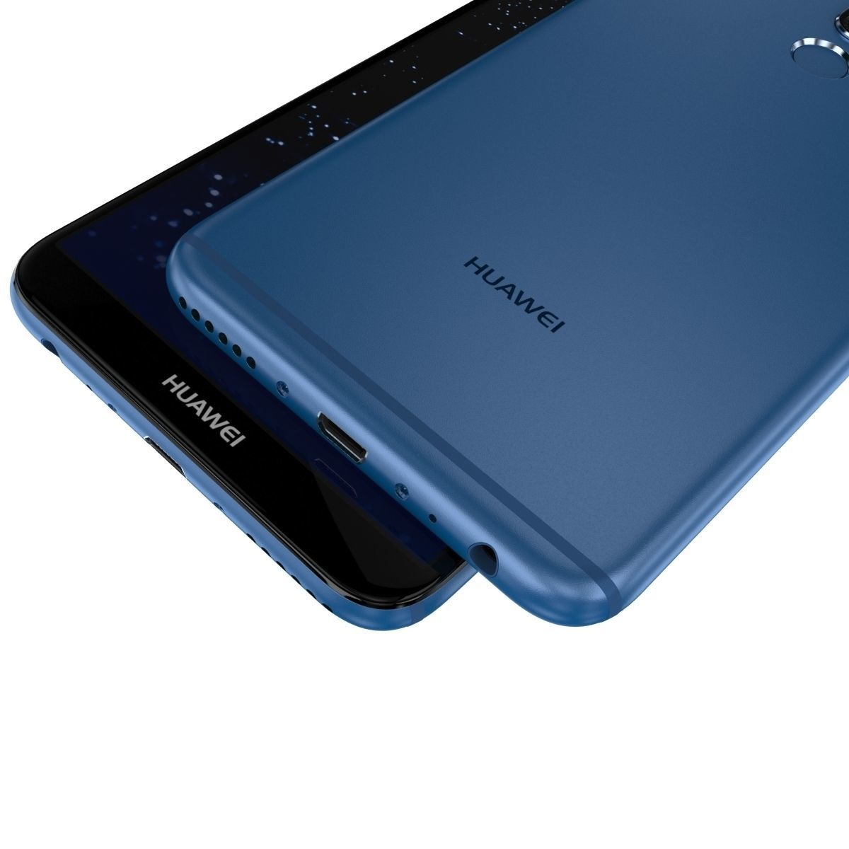 Huawei Mate 10 Lite Blue 3D model_9