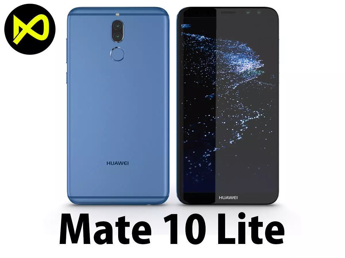 Huawei Mate 10 Lite Blue 3D model_0