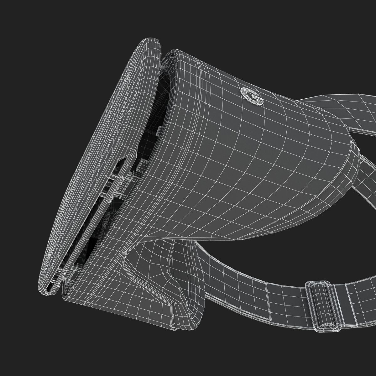 New Google Daydream View VR 2017 Headset 3D model_21