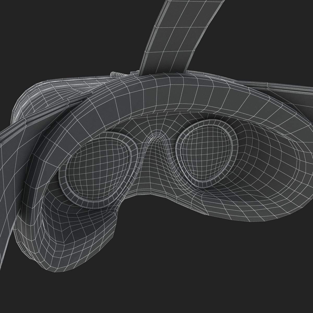 New Google Daydream View VR 2017 Headset 3D model_23