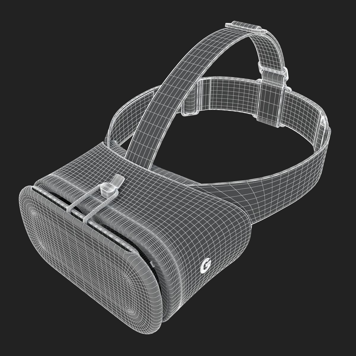 New Google Daydream View VR 2017 Headset 3D model_22
