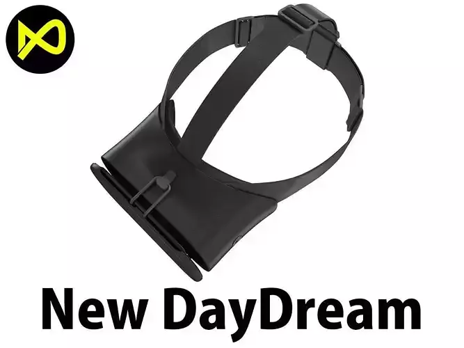 New Google Daydream View VR 2017 Headset 3D model