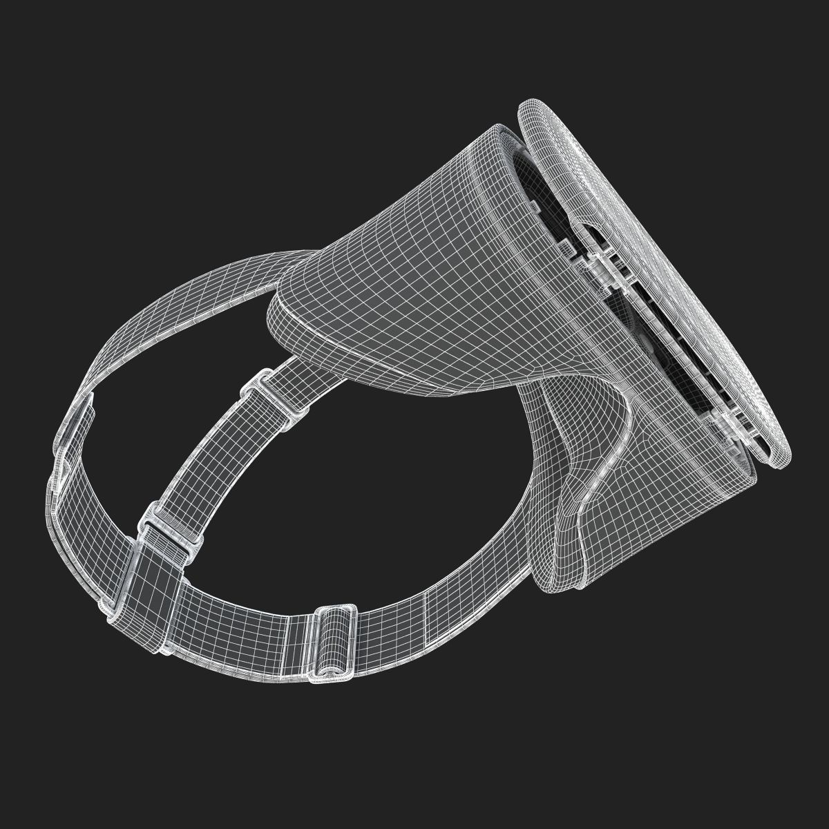 New Google Daydream View VR 2017 Headset 3D model_24