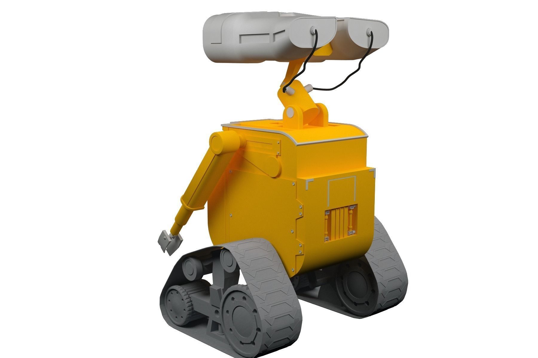 Robot Wall-e - old and new version 3D model_11