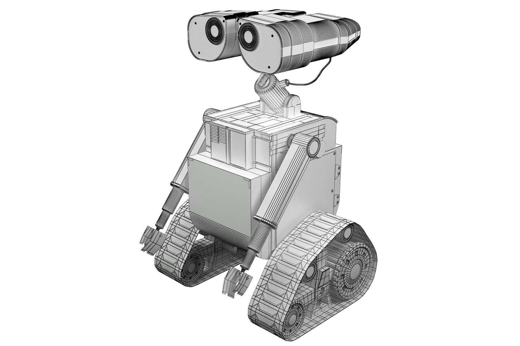 Robot Wall-e - old and new version 3D model_18