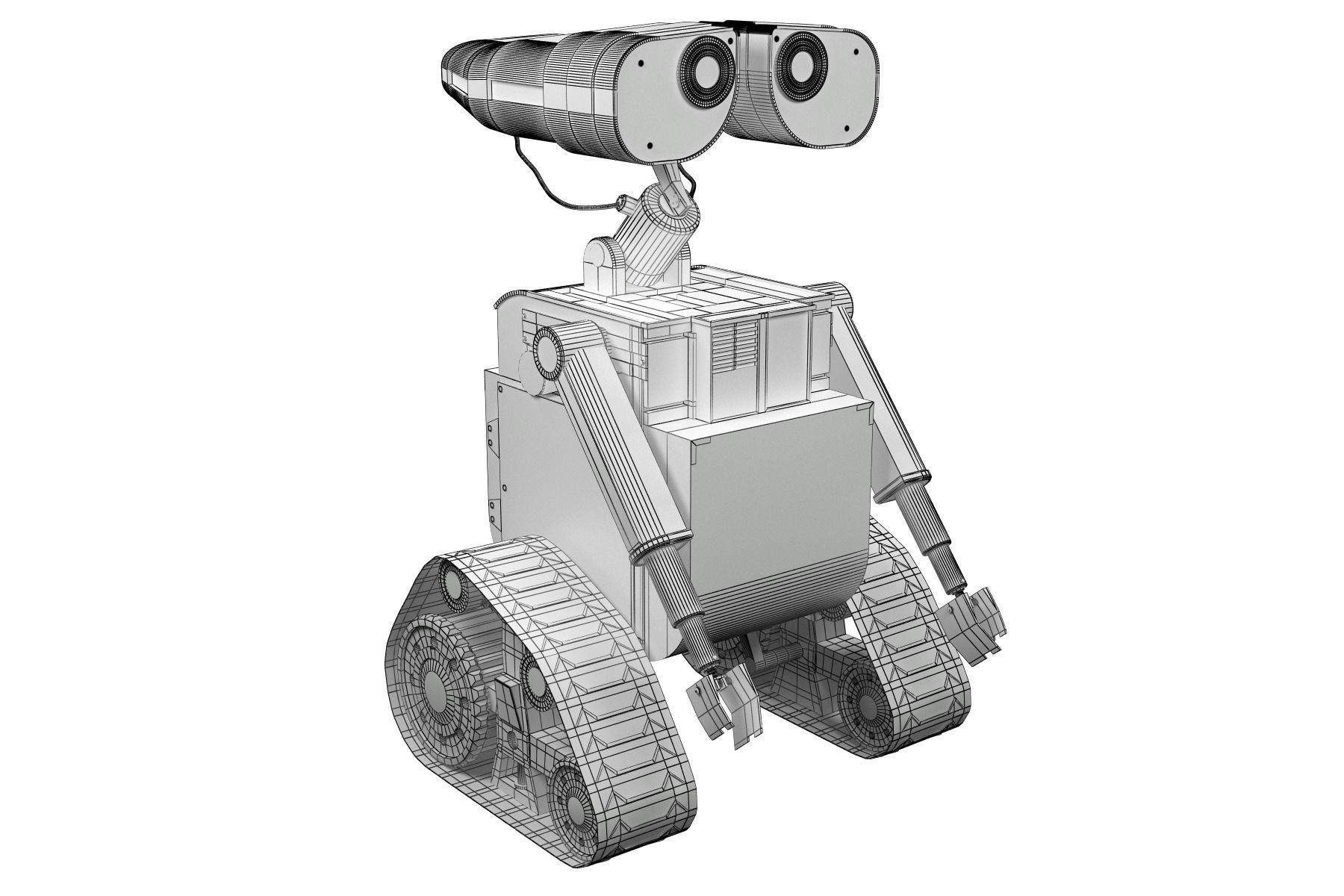 Robot Wall-e - old and new version 3D model_17