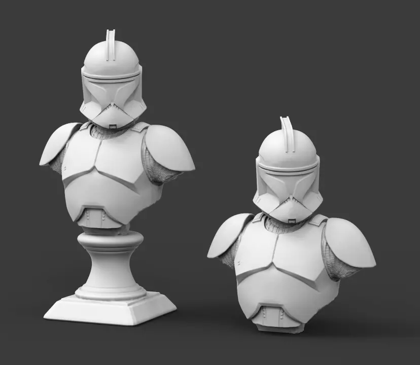 Clone Galaxy Trooper P1 Bust Fan Art 3D print model_0