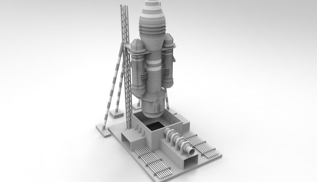 Rocket xs1 projectile 3D model_3