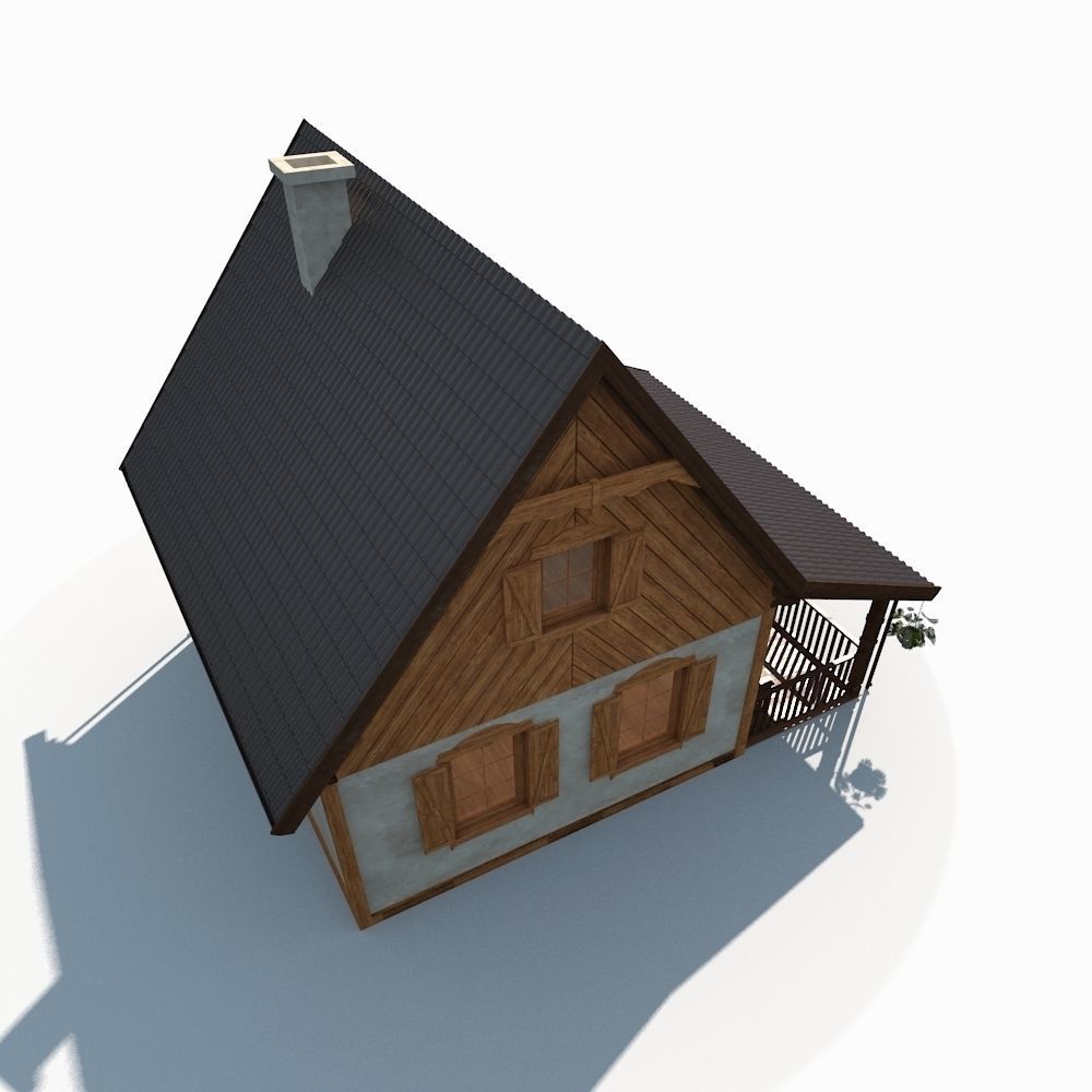 Summer House 3D model_1