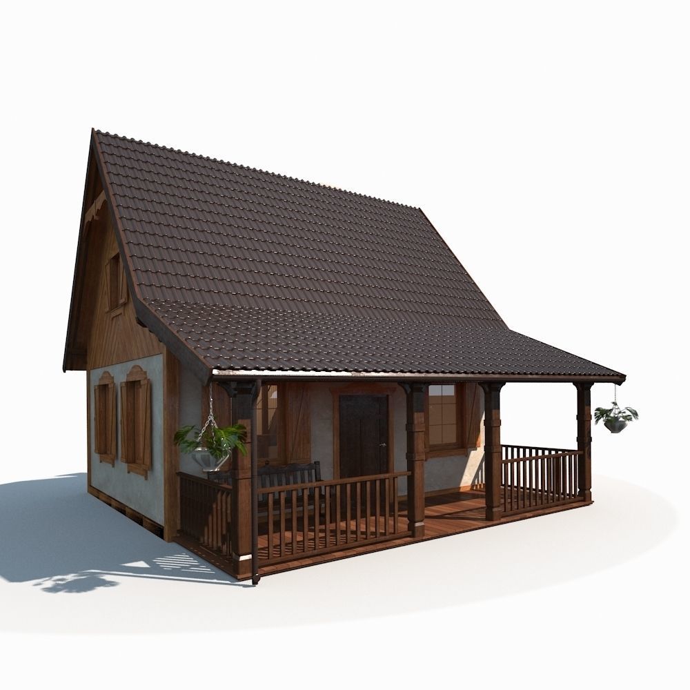 Summer House 3D model_4