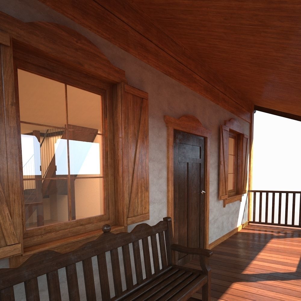 Summer House 3D model_6