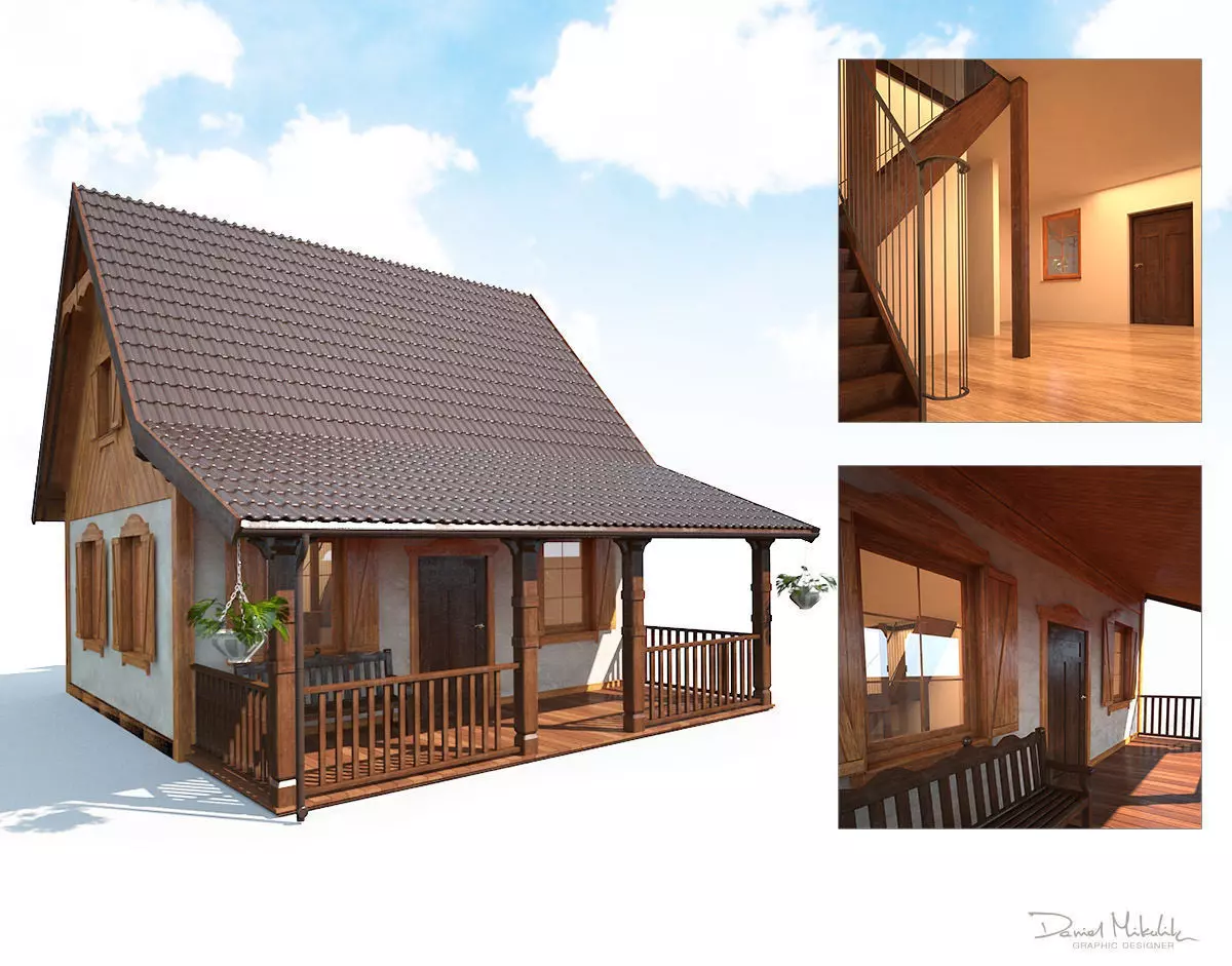 Summer House 3D model_0