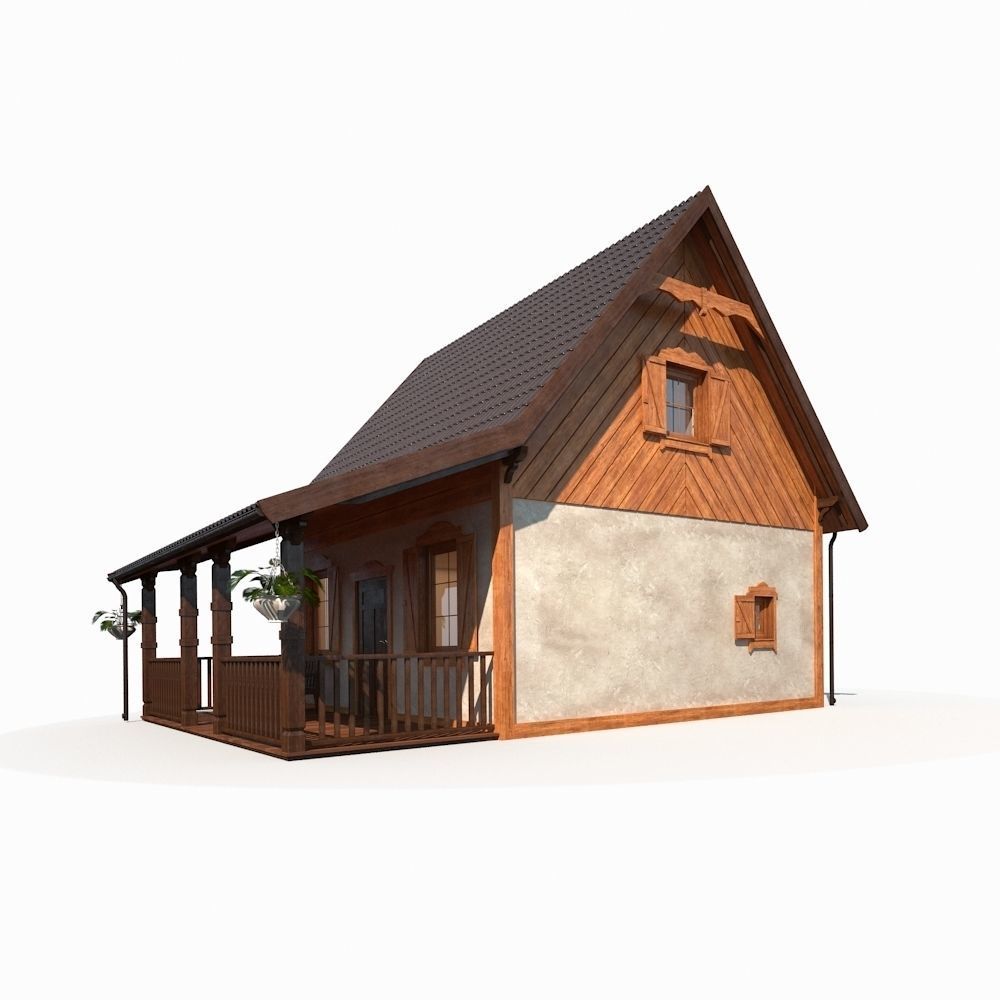 Summer House 3D model_2
