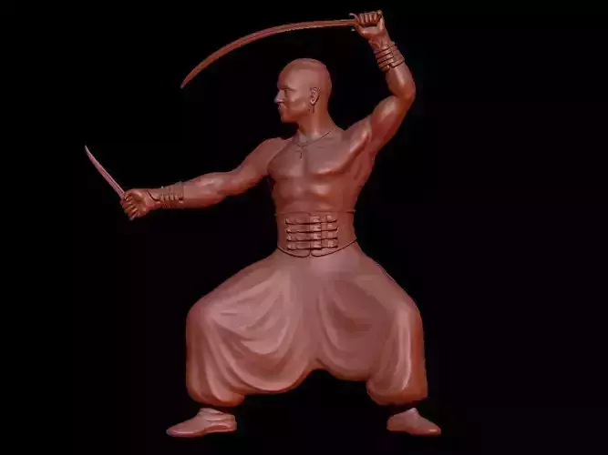 Cossack statue model