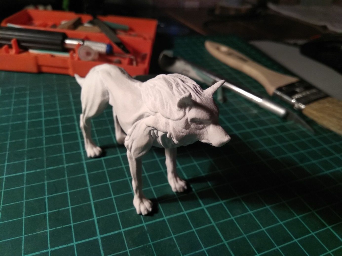 Wolf shaman 3D print model_19