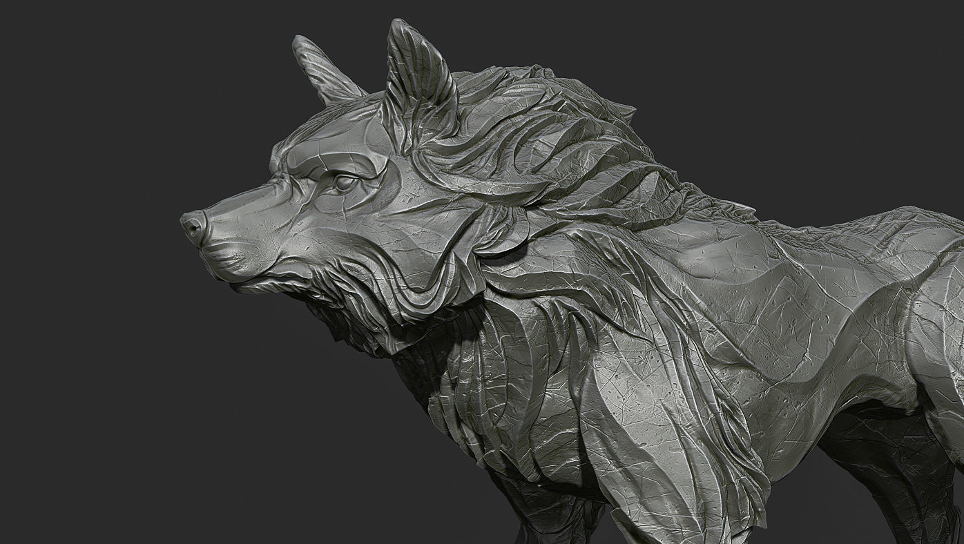 Wolf shaman 3D print model_6