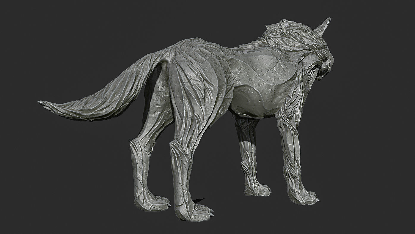 Wolf shaman 3D print model_12
