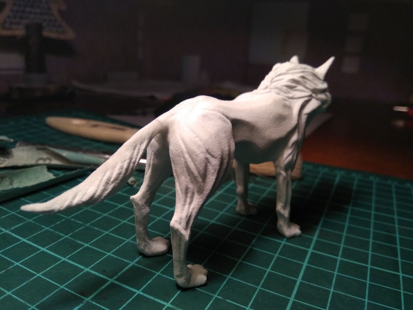 Wolf shaman 3D print model_16