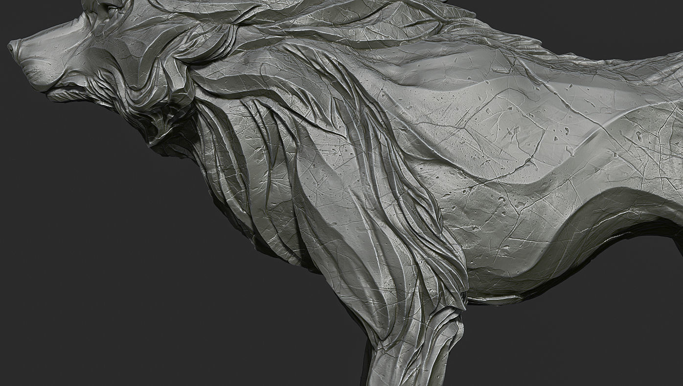 Wolf shaman 3D print model_8