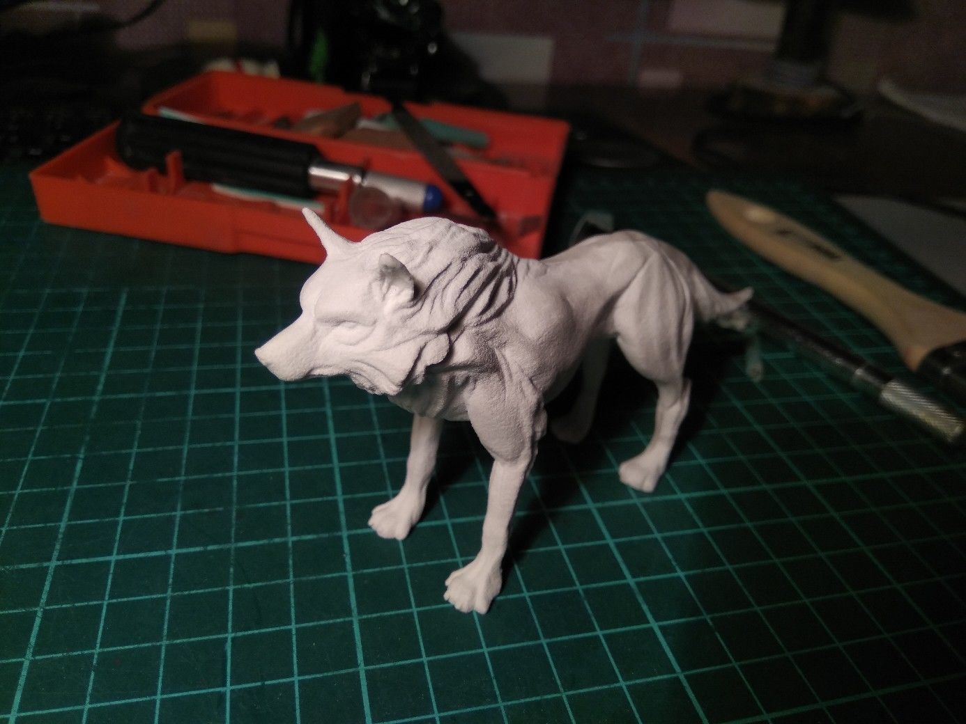 Wolf shaman 3D print model_15