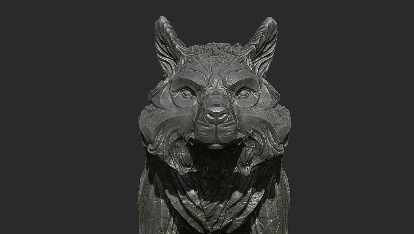 Wolf shaman 3D print model_11