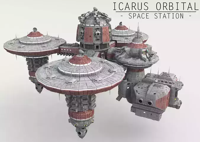 Icarus Orbital - Space Station 3D model