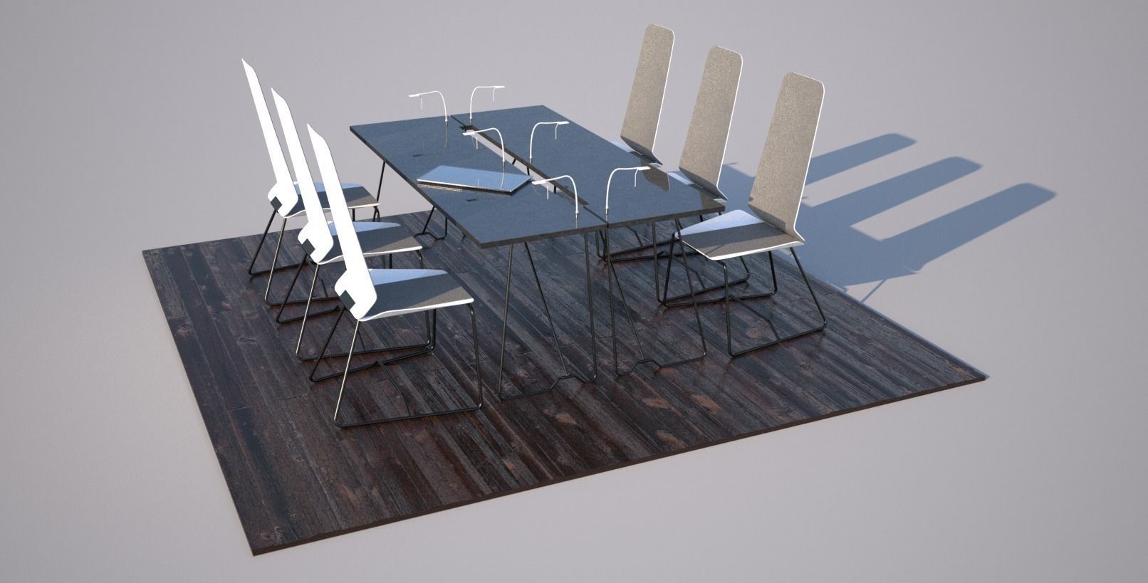 Office furniture 02 Free 3D model