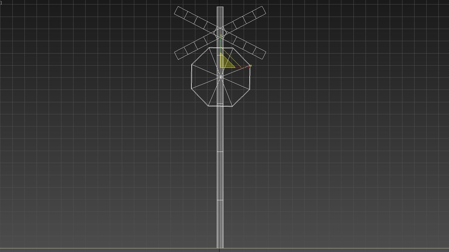 Stop sign model 3D low poly Low-poly 3D model_5