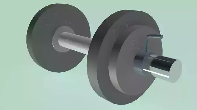 Dumbell 3D game ready model dumbbell