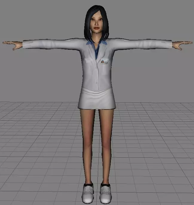 Heidi - Lab Assistant Free low-poly 3D model