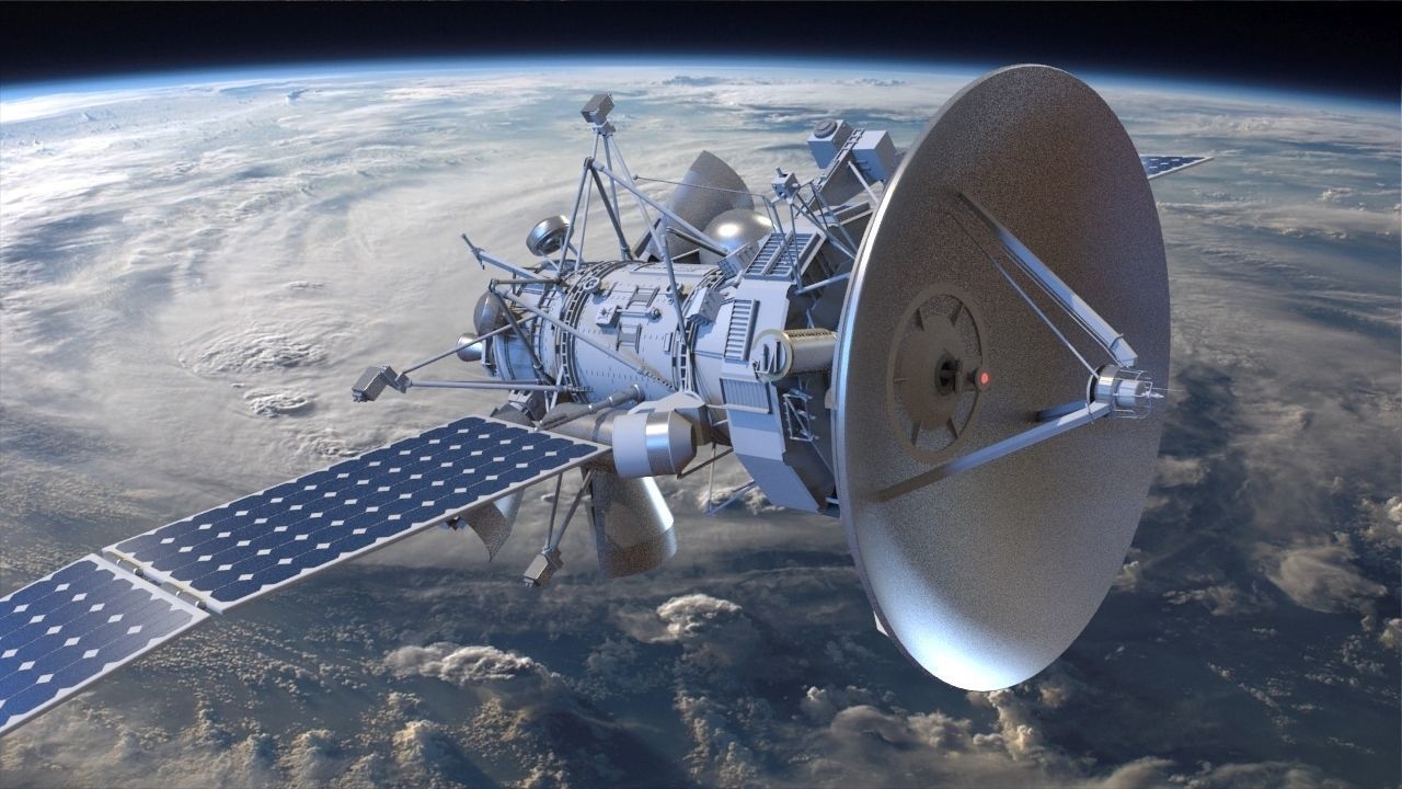 Orbiting Satelite 3D model_2