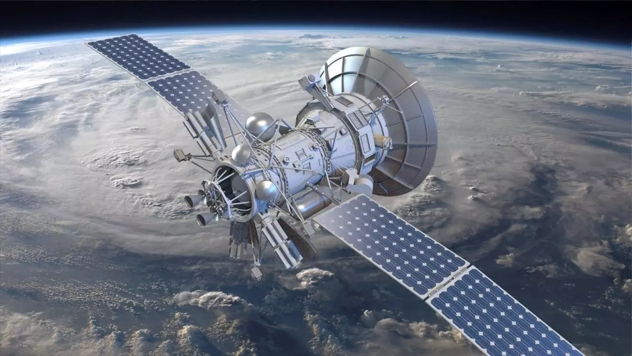 Orbiting Satelite 3D model_0