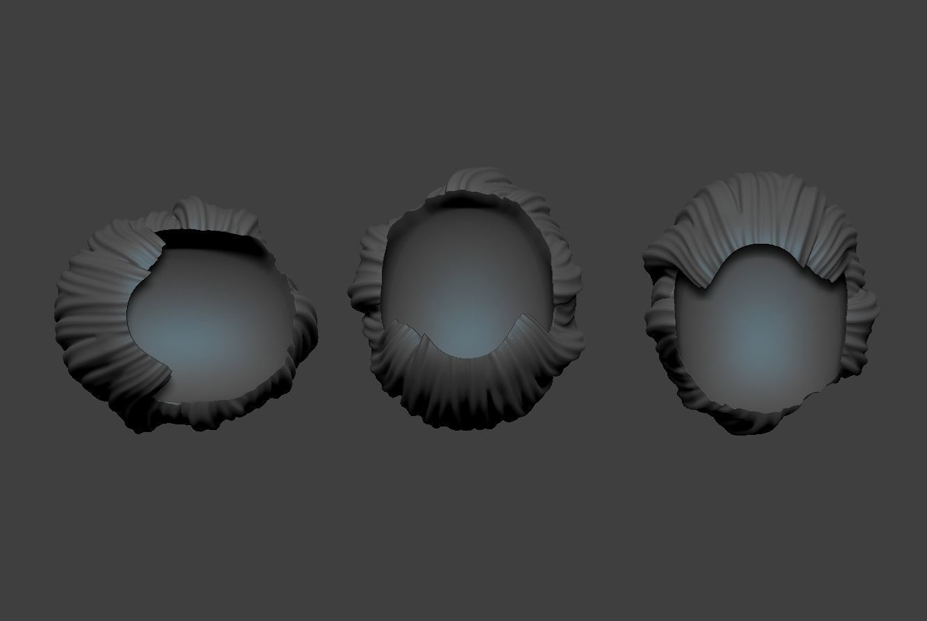 Female Hair 3D print model_6