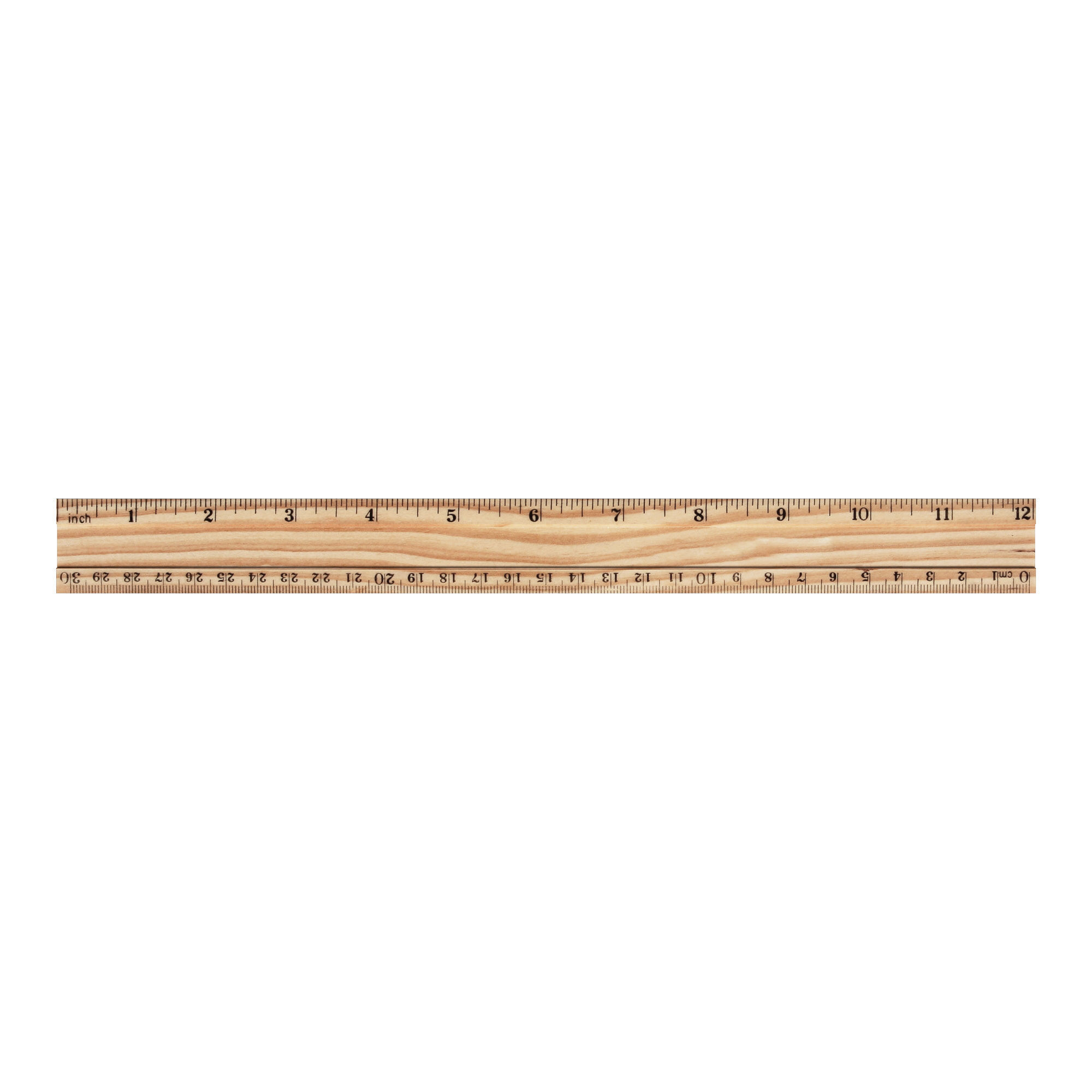 Wooden Ruler Low-poly 3D model_1