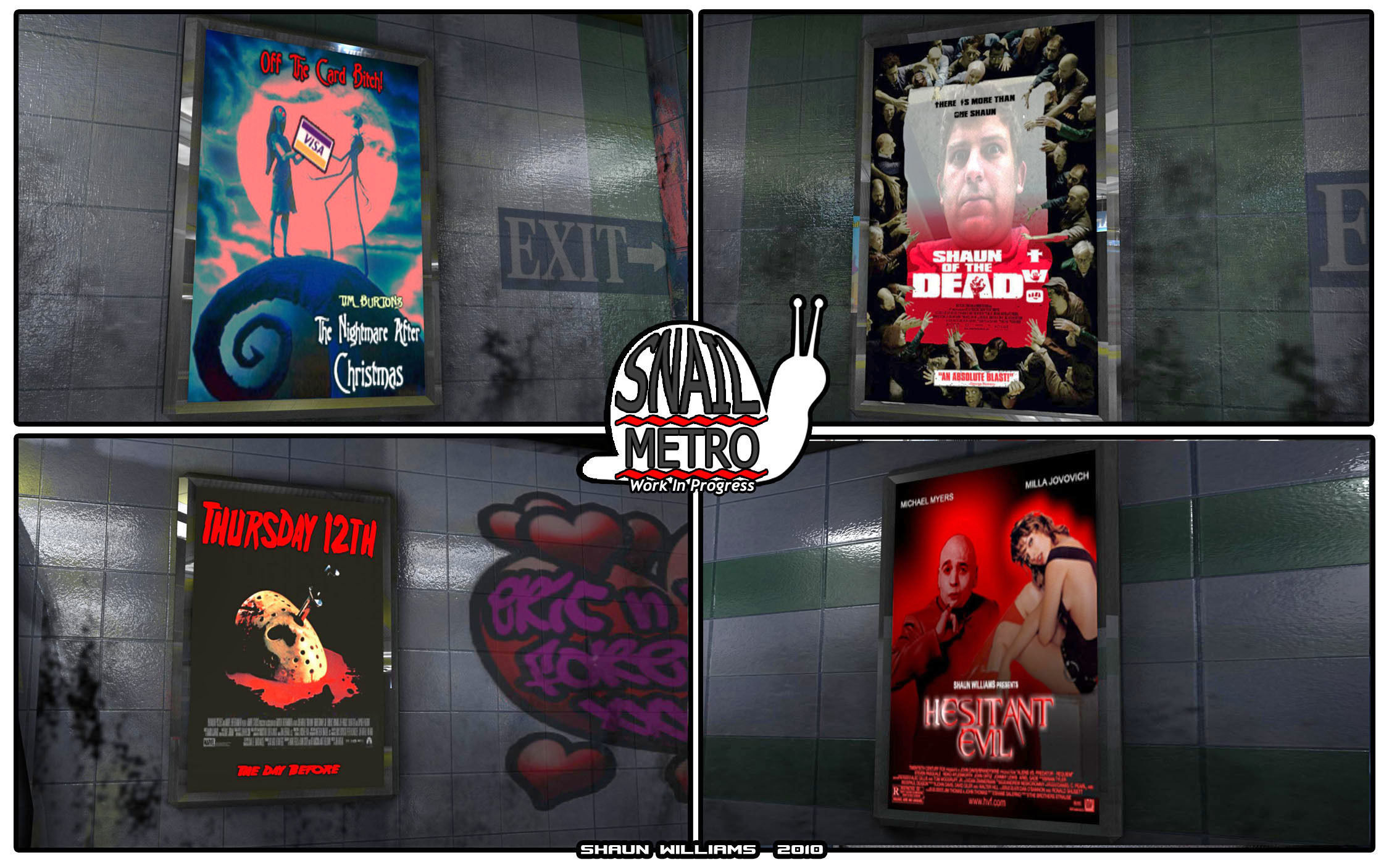 Snail Metro - Low Poly Metro Underground Station Low-poly 3D model_23