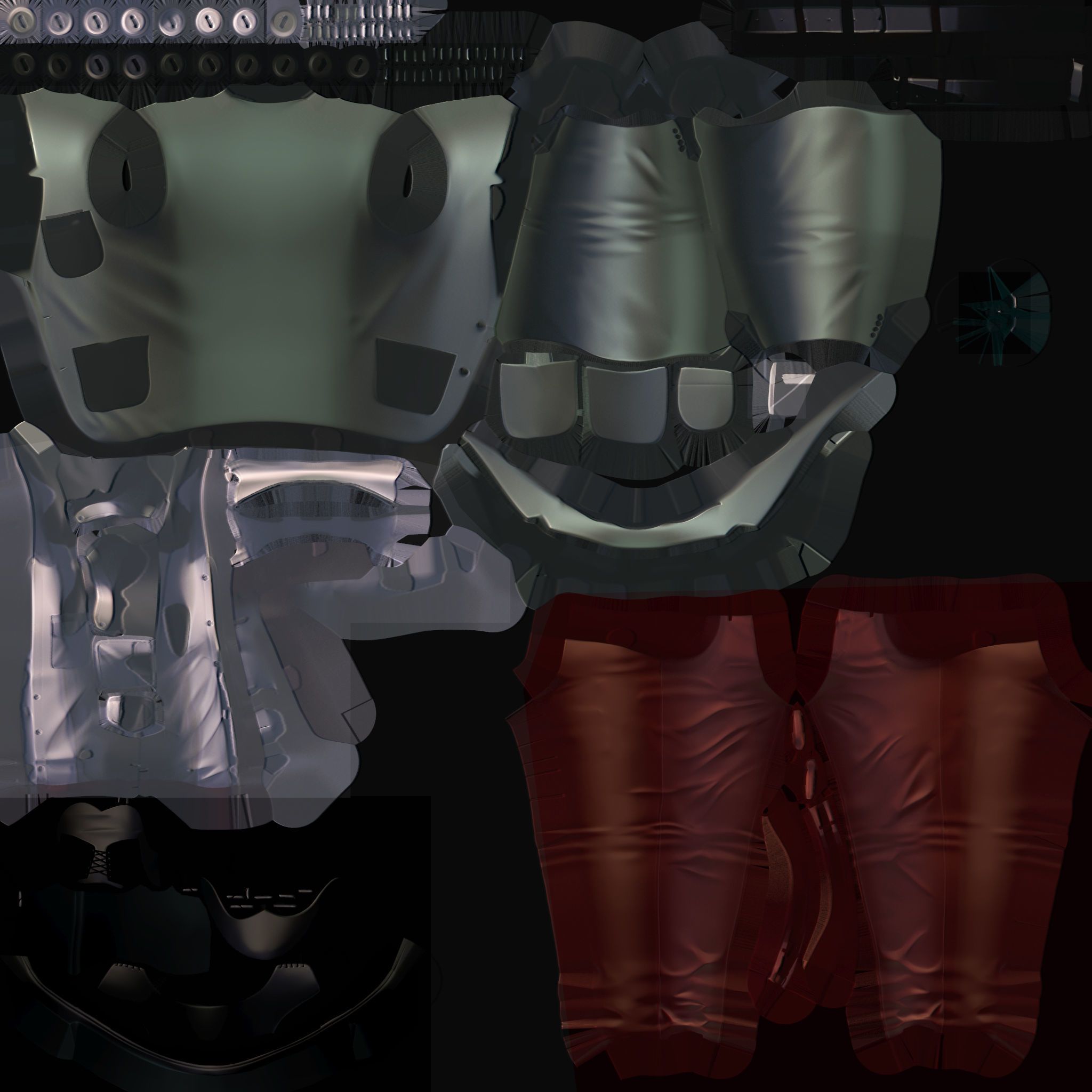 subdivision 3d model avatar cost shirt pants hipster 3 Low-poly 3D model_16